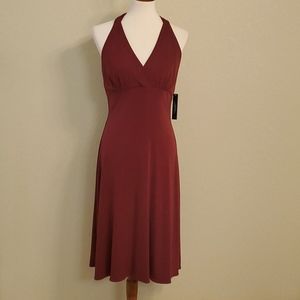 TAHARI - Burgundy Dress Size M (9/10)